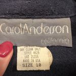 CAbi VTG  Carol Anderson California Navy Blue Textured Rayon Dress Suit Size 10 Photo 2