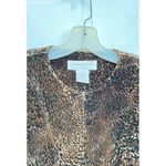 Jones New York Jones New York Jacket Women Brown Animal Print Full Zip Long Sleeve - Size L Photo 2