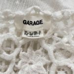 Garage White Crochet Loose Top Photo 3