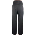 Piazza Sempione Judy High Rise Pull On Flat Front Straight Leg Dress Pants Sz 42 Photo 2