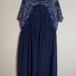 ASOS NWT navy beaded maternity dress Photo 4