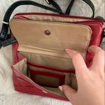 Giani Bernini  Red Leather Crossbody Purse Photo 3