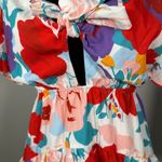 Petal and Pup Floral Tie Front Tiered Mini Dress Size 4 NEW with Tags Photo 3