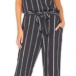 Rails Navy Stripe Sleeveless Belted Jumpsuit Size XS Revolve Hallie Photo 0