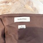 Babaton  Aritzia Contour Short Sleeve Square Neck Crop Tee Shirt Top Brown Small Photo 1