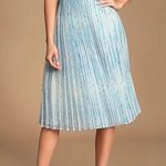 Lulus Summer in Santorini White and Blue Striped Midi Dress summer women size M Photo 2