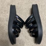 Melissa Black Soft Wave 4 Strap Vegan Slide Sandals Size 8 Photo 2