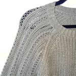 American Eagle  Hunter Green Open Knit Sweater Photo 3