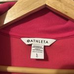 Athleta Triumph Hybrid Half Zip Pink Large Photo 2