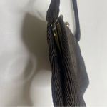 Vintage Dark Brown Gold Clasp Clutch Evening Bag Purse Small Photo 7
