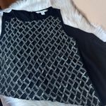 Diane Von Furstenberg DVF  Joylyn Embellished Sequin Shift Dress Black/Silver Siz Photo 11