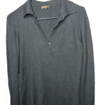 Loro Piana  Dark Gray V-Neck cashmere Sweater Size 10 Photo 0