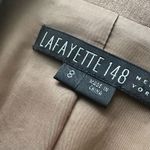 Lafayette 148 New York Wool Jacket & Pant Beige Suit Set Tan Size 8 Photo 8