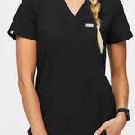 FIGS Women’s Sz S Black Catarina One-Pocket Scrub Top Photo 0