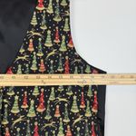 Vtg 111 Main Womens Christmas Tree Vest Large Reindeer Holiday Button Up Festive Black Photo 5