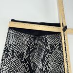 Nux Leggings Womens Small Black Gray Snake Print Vesper Capri High Rise Pants Photo 6