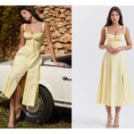 House Of CB  'Carmen' Buttercup Bustier‎ Sundress yellow NWOT size S Photo 16