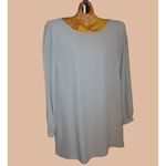 LuLu Small Gray Long Cuff Sleeve Wide Fit Dress Classic Simple Solid Size L Photo 1