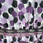 Motherhood Maternity  Polka Dot Midi Dress Purple Black White Size XLarge Photo 4