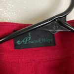 Peaccock Ways Linen Jacket Womens Red Black Chinese Coin Oriental Open Front Size undefined Photo 6
