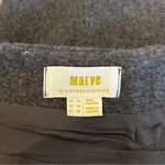 Maeve Anthropologie Gray Wool Blend Faux Wrap Belted Mini Skirt Size 10 Photo 2