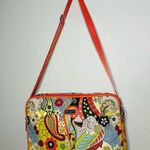 Hadaki Women's Paisley Colorful Floral Print Messenger Crossbody Bag Photo 0