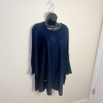 Mer Sea Catalina Sweater Crewneck Oversized Boxy Lagenlook Navy One Size Blue Size undefined Photo 2