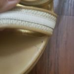 Coach  Tan Cream Chic Leather Strappy Chic Feminine Summer Wedge Sandals Size 10 Photo 6