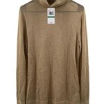 Michael Kors Turtleneck Size Large NWT Gold Semi-Sheer Metallic Stretch Holiday Photo 1