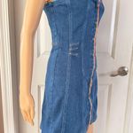 Anthropologie Pilcro Strapless Button-Front Denim Mini Dress. Size S. MSRP $158 Photo 11