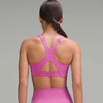 Lululemon Ultralu Square Neck Workout Bra D/DD Pow Pink Size 12 NWT Photo 1