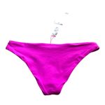 l*space by Monica Wise Sandy Classic Bikini Bottom Bright Fuchsia Women's Medium Photo 6