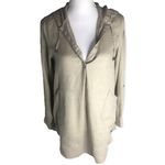For Cynthia Beachwear Long Sleeve Linen Beach Coverup Hoodie Photo 18