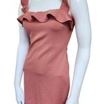 Blue Blush Coral Pink Ruffle Dress (S) Photo 0