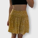 Hippie Rose Yellow Floral High Rise Skirt Photo 2