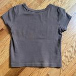 Brandy Melville cowgirl brown cropped t-shirt size s Photo 2