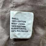 Gap  Double Breasted Lined Parka Coat Womens‎ Medium Beige Cotton Preppy Classic Photo 4