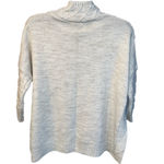 Mer Sea cable knit One Size drop shoulder mock neck sweater, cream color, EUC Photo 2