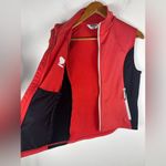 Pearl Izumi Pearl‎ Izumi Vintage Women's Medium Red Black Bicycling vest Full Zip Reflective Photo 5