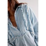 We The Free  People Ruffles And Denim Shirt Size M Photo 1