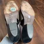 Eileen Fisher  Perry Nubuck Slip On Heeled Ankle Booties Cut Out Photo 6