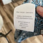 Joie  geometric shape blue Sleeveless V-neck top Photo 2