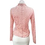 Urban Outfitters Out From Under Pink Leopard Jacquard Mock Long Sleeve Top Sz L Photo 1
