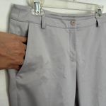 Peace of Cloth Bermuda Womens Short Sz 6 Preppy Career Stretch Cuff Trouser Gray Photo 2