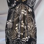 Apt. 9  semi sheer black nighty w/ white design Photo 2