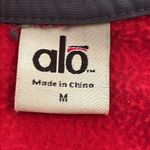 Alo Yoga Red Gray Pullover Fleece 1/4 Zip Jacket Womens Size Medium Photo 1