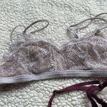 Victoria's Secret Cream and Purple Lace Bras Intimates Photo 2