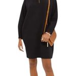 Scotch & Soda Oversized Sweater Sweatshirt Dress with Zipper Black Size L Photo 0