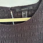 Forever 21  Black Textured Crop Top Photo 2