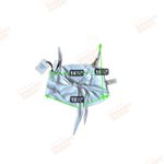 ARITZIA Elektra Camisole Floral Tie Front Crop Top XS Pale Blue Photo 8